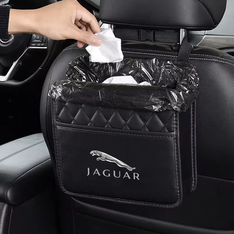 Car Backseat Organizer Multifunction PU Leather Interior Storage Bag for Jaguar XFR XF Sportbrake F-Type S-Type Svr S TYPE