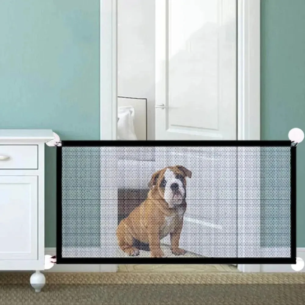 Pet Gate Dog Fence Gate Safety Guard Isolation Foldable No-Nail Anti-Escape