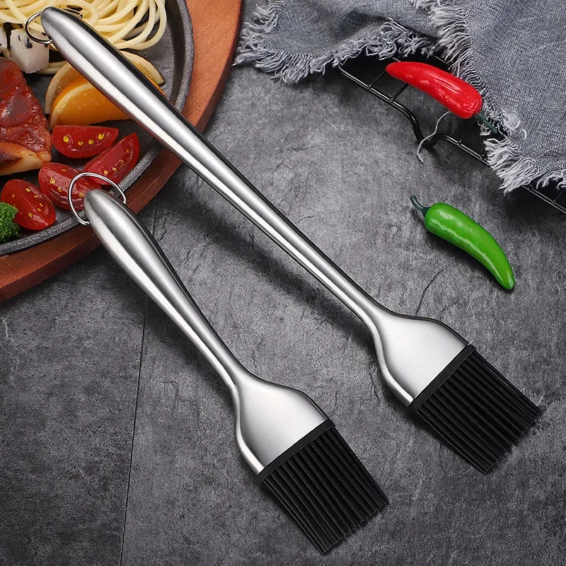 Silicone Basting Brush Stainless Steel Handle