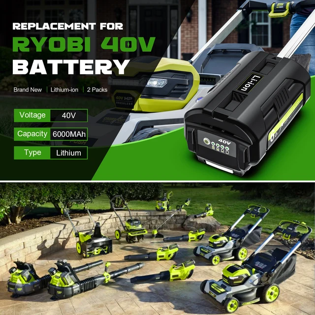 ubuy ryobi 40v weed eater battery