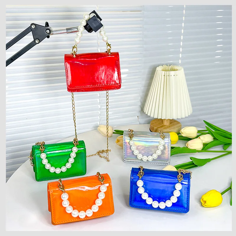 

Girls' Bag Cute Chain Children's One Shoulder Crossbody Small Bag Fashion Small Fragrance Baby Mini Zero Wallet Free Shipping