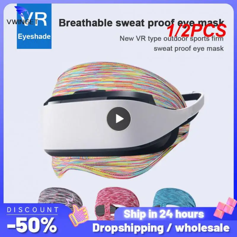 1/2PCS For Meta Oculus Quest 2 Accessories VR Eye Mask Cover Breathable Sweat Band Virtual Reality Headset For Quest 2 Pico 4