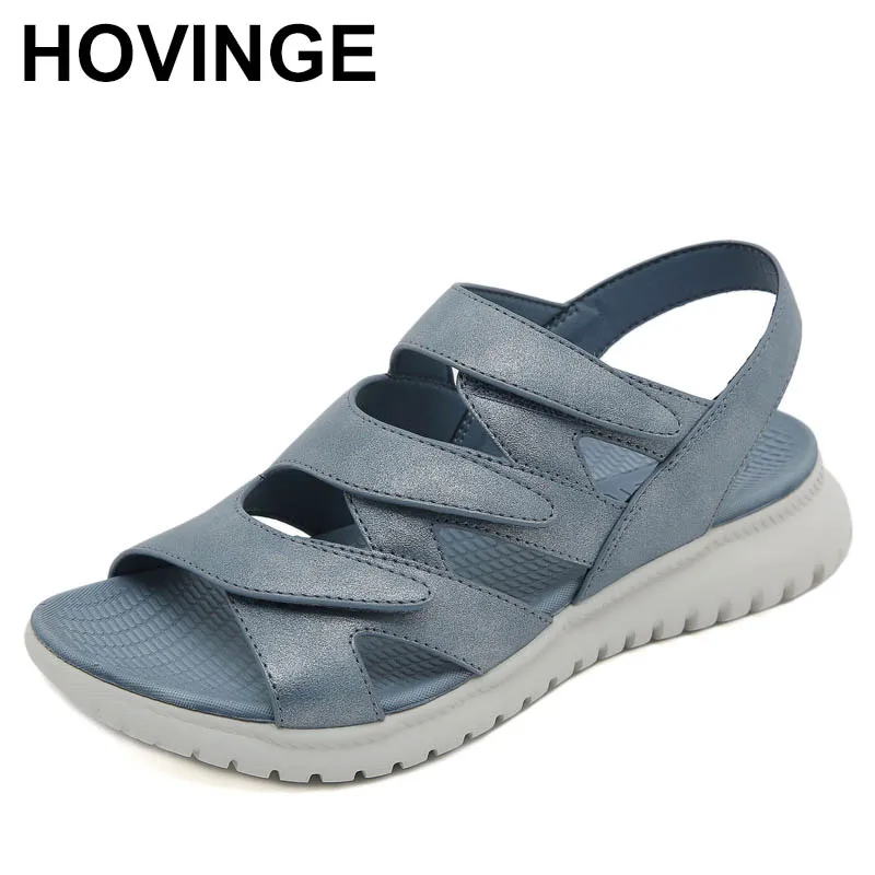 

2024 Brand Wedge Sandals Women Leisure Hook Loop Sewing Thread Soft Portable Dressy Sport Simple Adjustable Lightweight Comfy