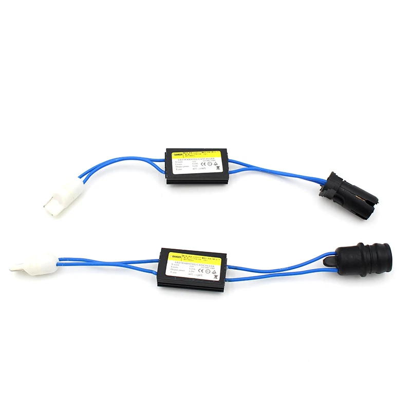 1/2PCS T10 12V Canbus Cable LED Warning Canceller Decoder 501 T 10 W5W 192  168 Car Lights Error Load Resistor(Hard Case) - AliExpress