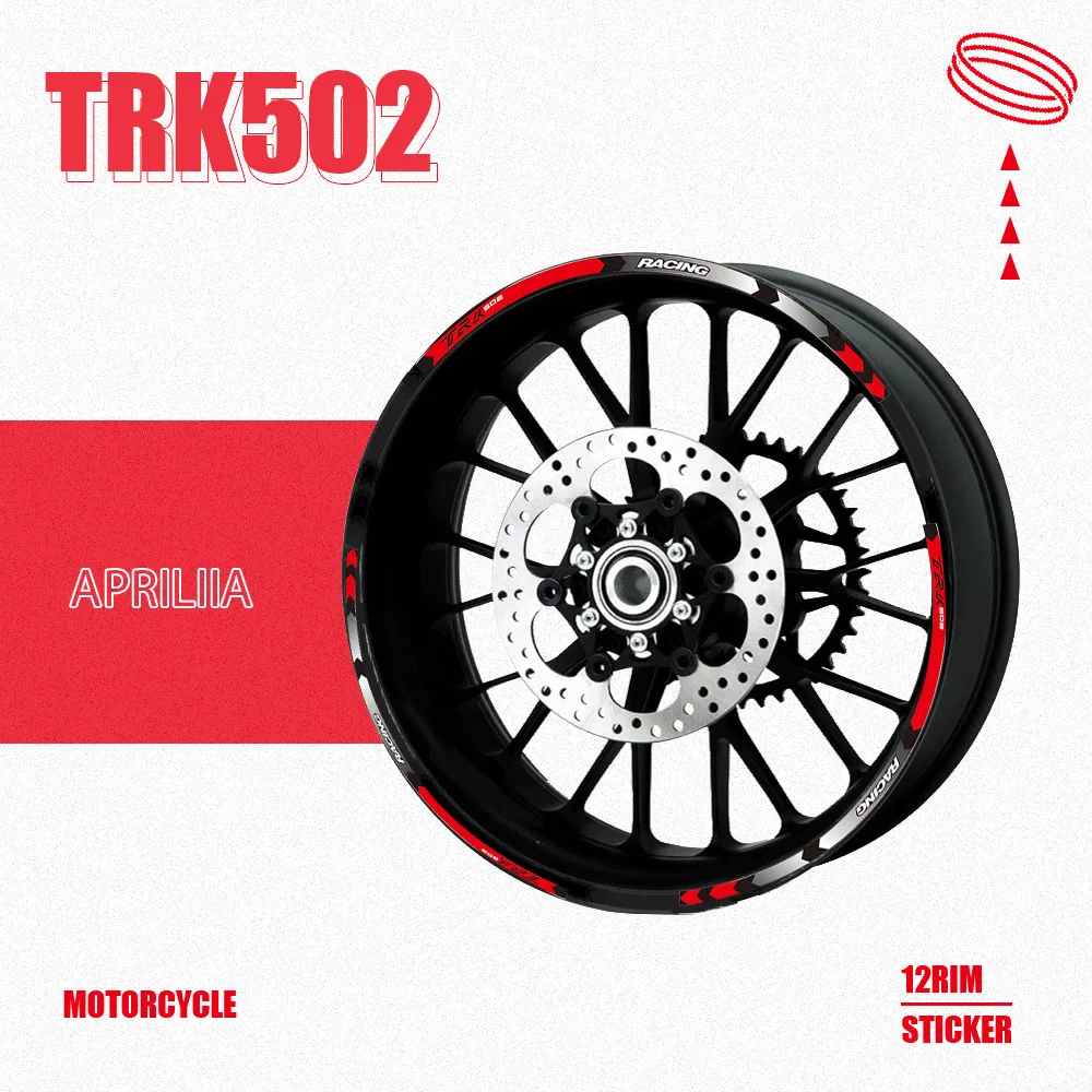 

12pcs For Benelli TRK 502 TRK502 Motorcycle Reflective tire decals Wheels Moto Stickers decoration protection rim sticker