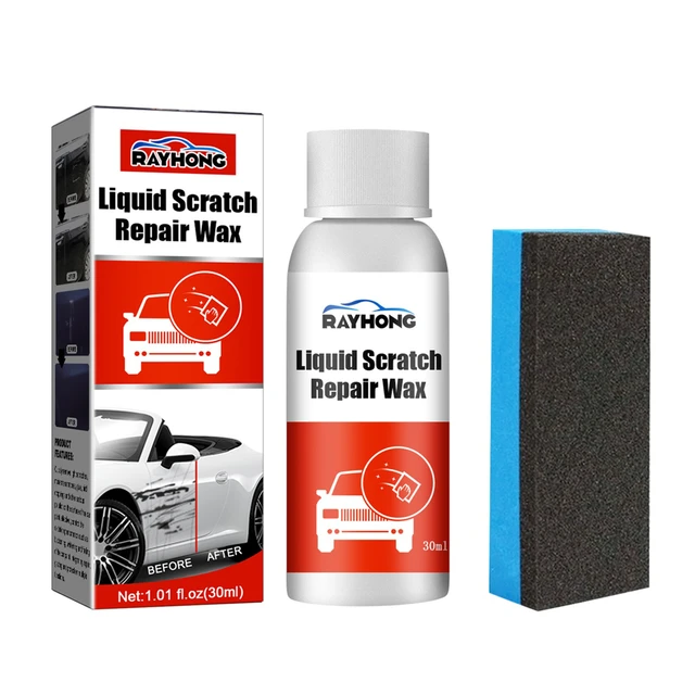 Kit de réparation de peinture pour carrosserie de voiture, 1 ensemble de  dissolvant de rayures, pâte de polissage pour véhicule - AliExpress