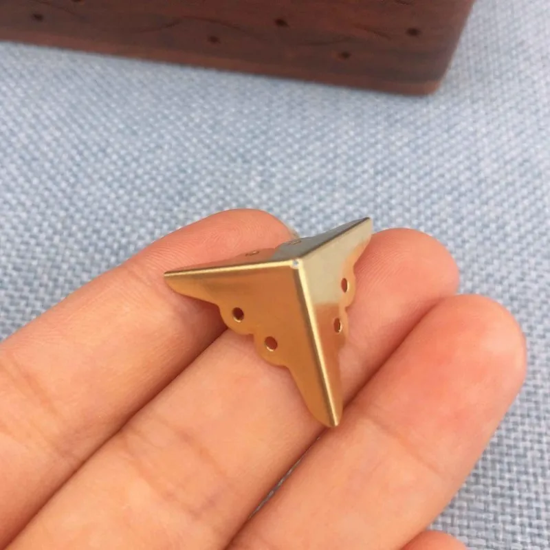 Decorative Corner Cover Iron Box Corner Yellow 20Pcs Protection Mini 18mm