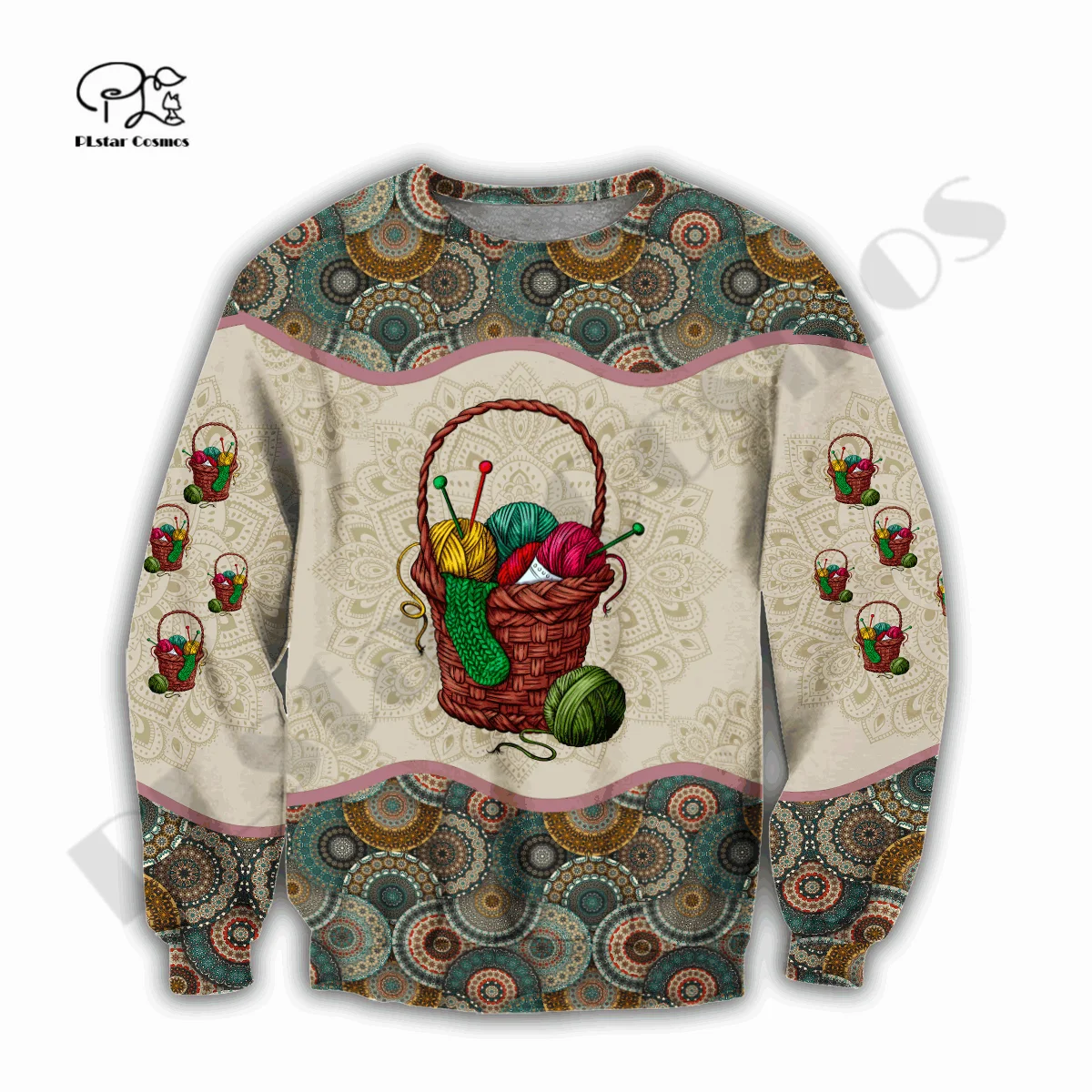 PLstar Cosmos 3DPrinted Newest Tailor Sewing Gift Madala Art Unique Hrajuku Streetwear Unisex Casual Hoodies/Zip/Sweatshirt B-3