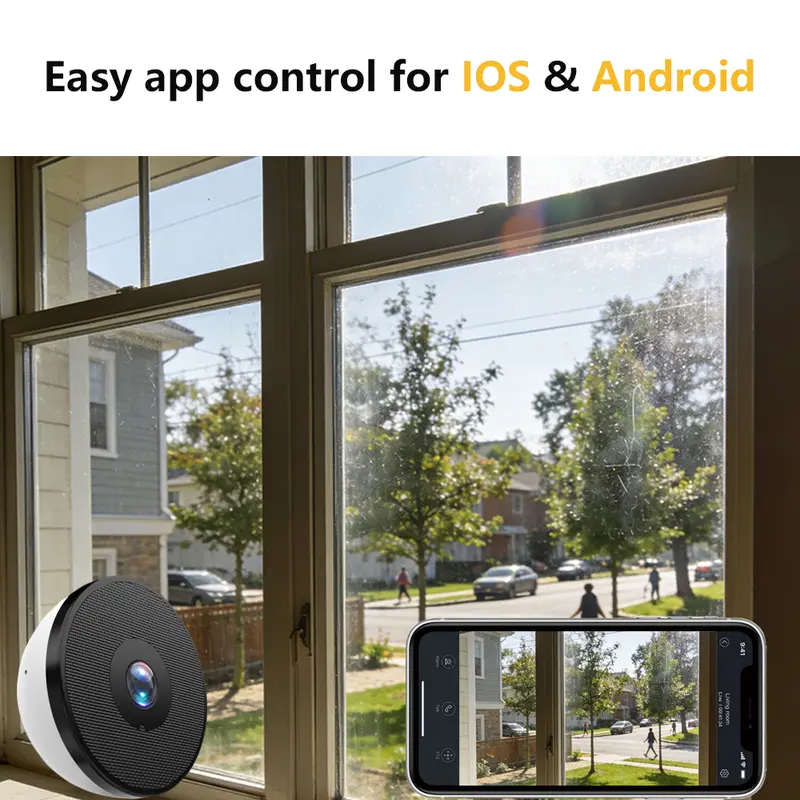 BoyKeep Window Camera, 4MP Ultra HD Indoor Surveillance Camera, 2.4G & 5G WiFi 6 Home Security Camera with Phone APP, Privacy Pr - Image 5