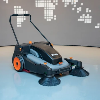 S2Pro Factory Hand Push Electric Road Sweeper Floor Sweeper Cleaning Machine 1