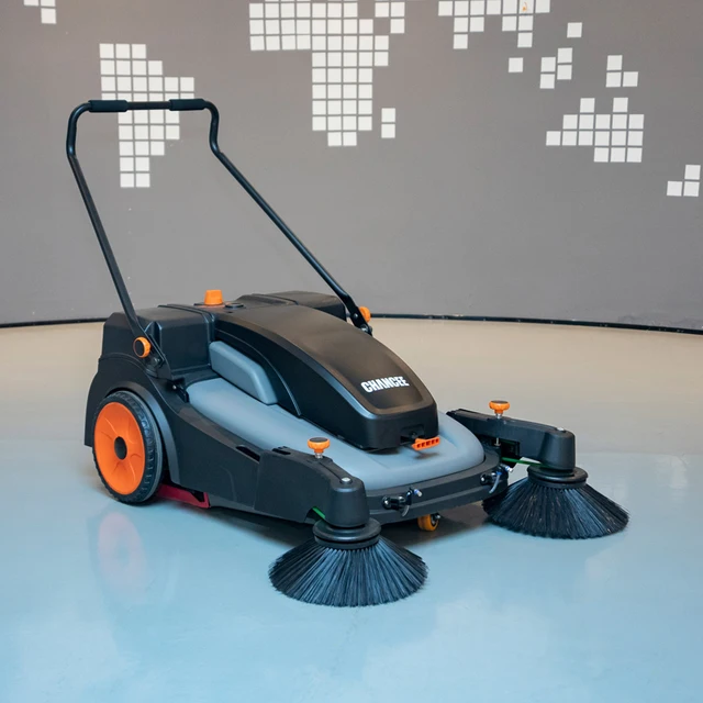 S2Pro Factory Hand Push Electric Road Sweeper Floor Sweeper Cleaning Machine 1