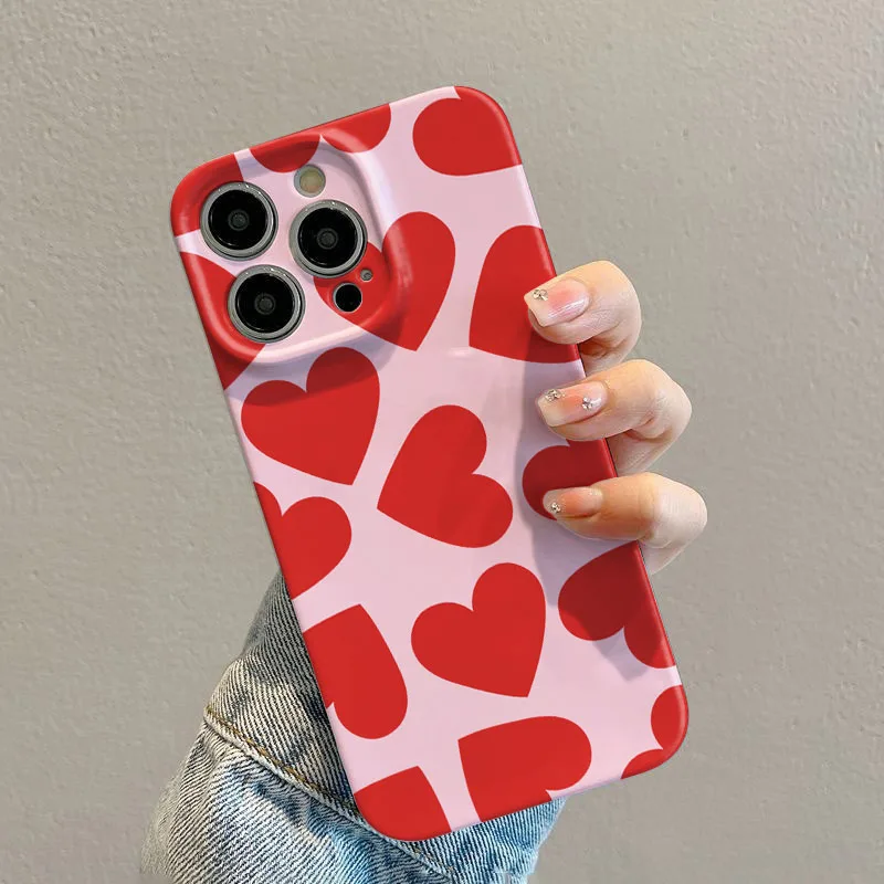 Charming Love Heart Shockproof Phone Case Cover