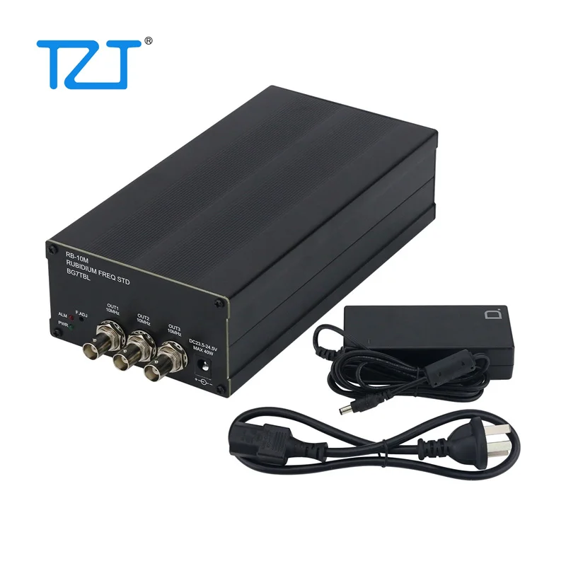 TZT RB-10M 루비듐 주파수 표준 고정밀 원자 시계, 24V 전원 공급 장치, 3 채널 사인파, 10MHz