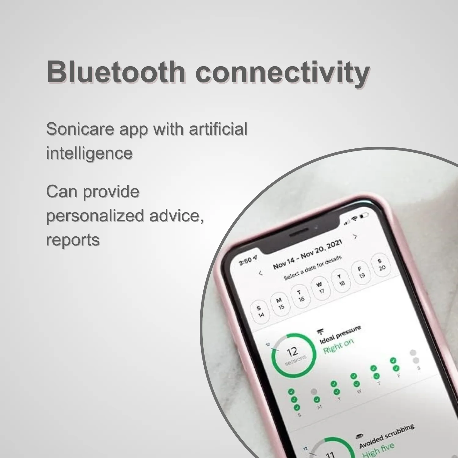 Philips Sonicare Electric Toothbrush 9000 Series HX9912, Bluetooth Connectivity, 4 Modes