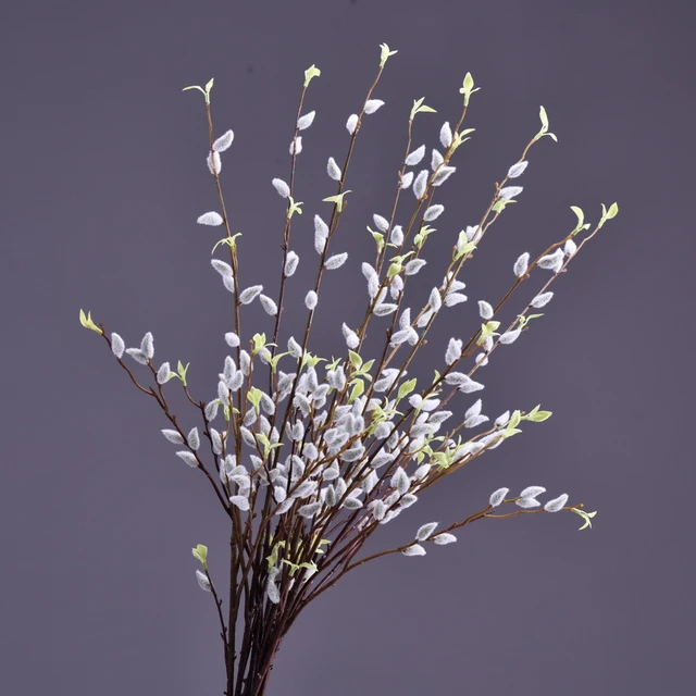 Aqumotic Artificial Pussy Willow Branches for Vases 1pc Tall Pussywillow in  Floor Vase Fake Twigs Espigas Para Decoracion Largas - AliExpress