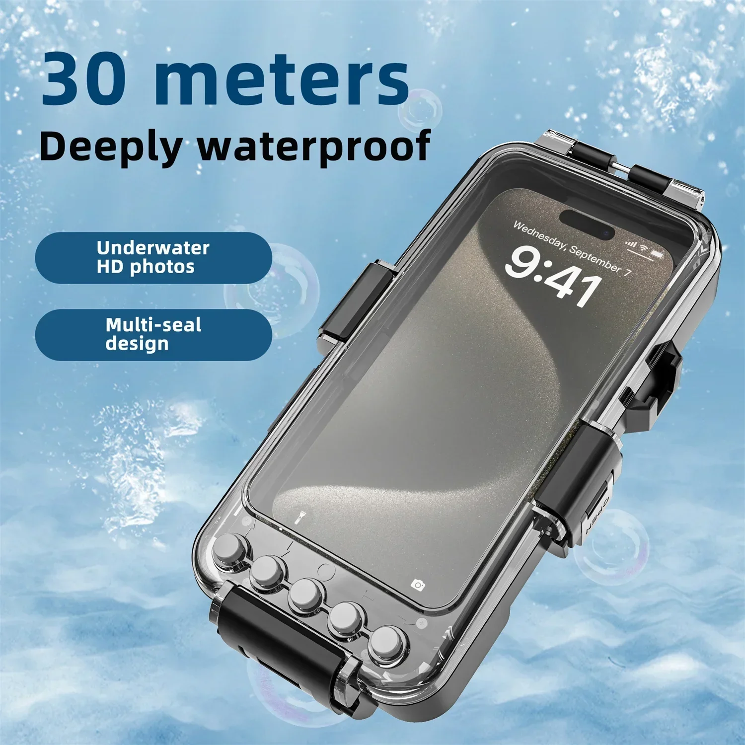 SHELLBOX Underwater Waterproof Phone Case Diving Cover For IPhone 15/14/13/12/11, Samsung Galaxy, SHELLBOX Underwater Waterproof Phone Case Diving Cover For IPhone 15/14/13/12/11, Samsung Galaxy,