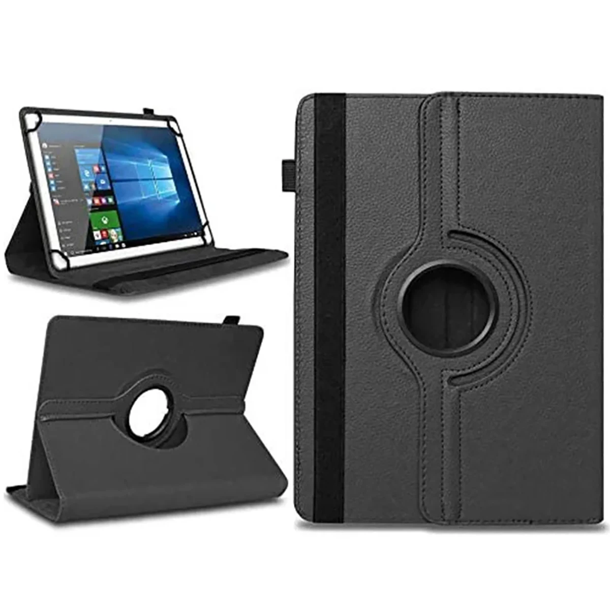 Elegant 360° Rotating Leather Tablet Case for 7.9-10.2 Inch Devices