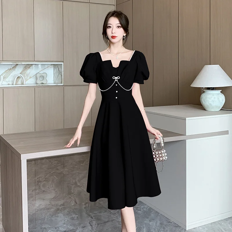 Elegant Wedding Party Midi Dresses for Women 2023 New Summer