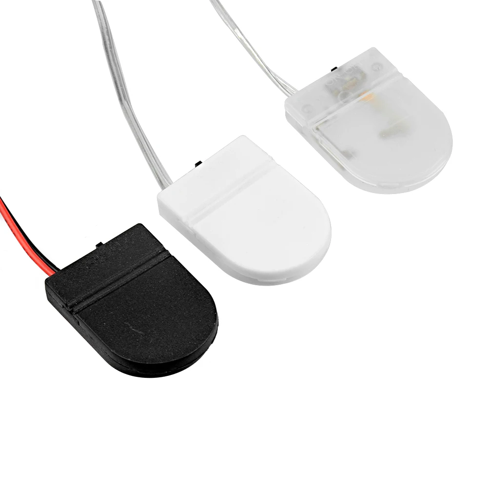 1/2/5PCS Battery Holder Single Slot CR2032 CR 2032 Button Coin Cell Battery Holder Case Cover ON-OFF Switch leads Wire 3V Battery Box