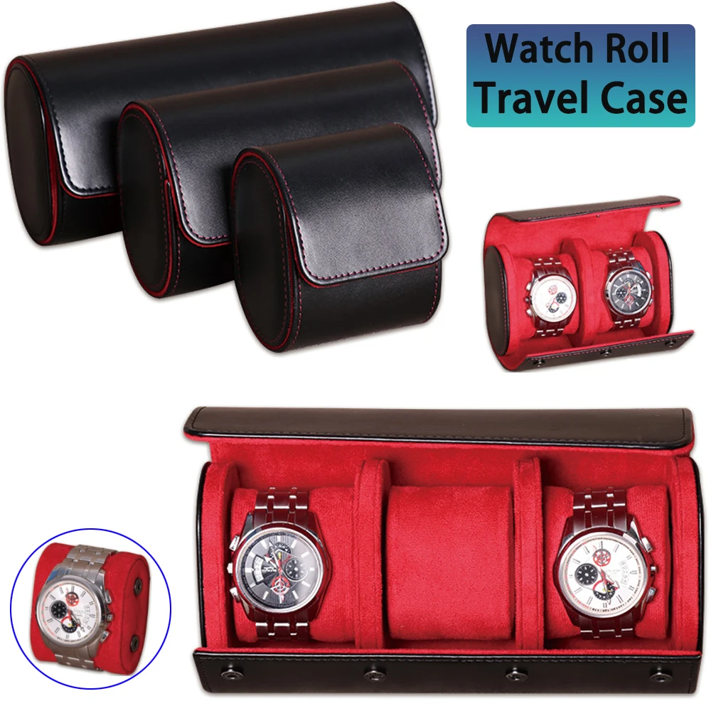 Premium Pu Leather Travel Watch Storage Pouch Case For Men And Women_voghion.com