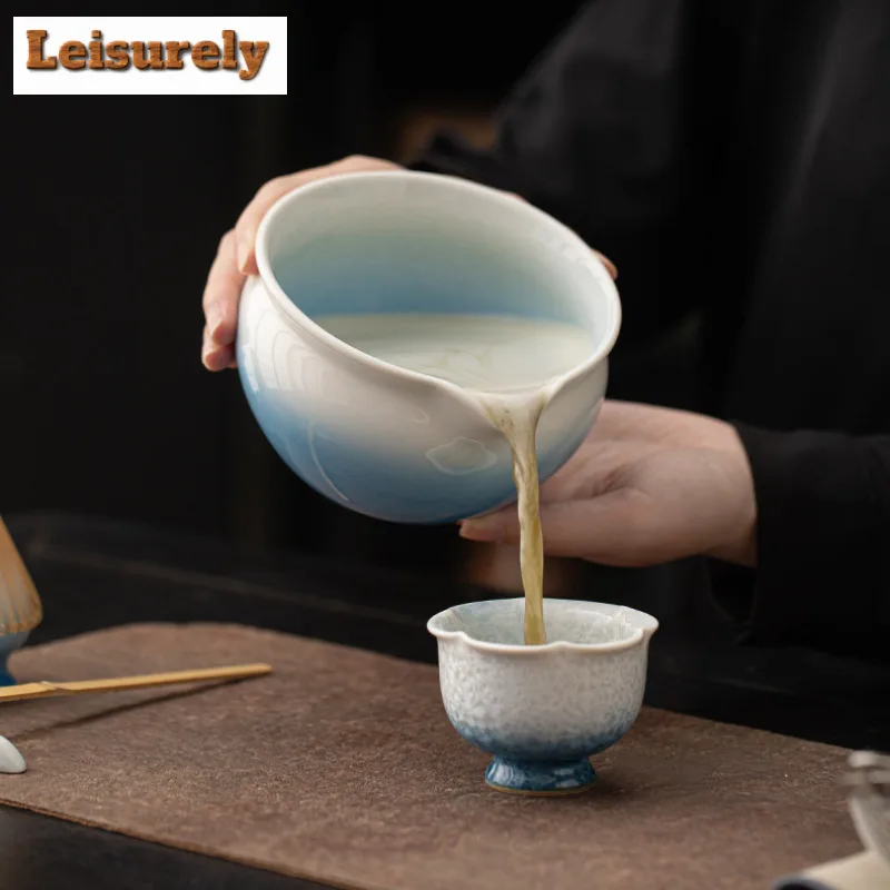 Kiln Change Starry Sky Flowing Galze Tea Set Complete Set Japanese Matcha Whisk Set Kit Home Tea-making Tools Kitchen Supplies