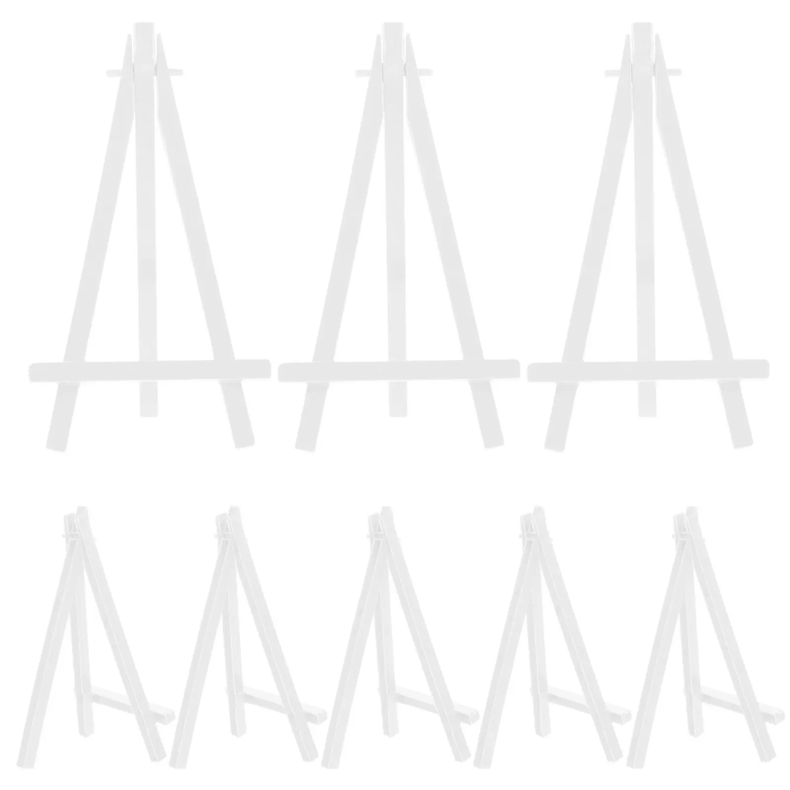 10Pcs 소형 경량 접이식 이젤 홀더 스탠드 데스크탑 페인팅 파티 아트 활동 사진을 위한 소형 디스플레이 이젤