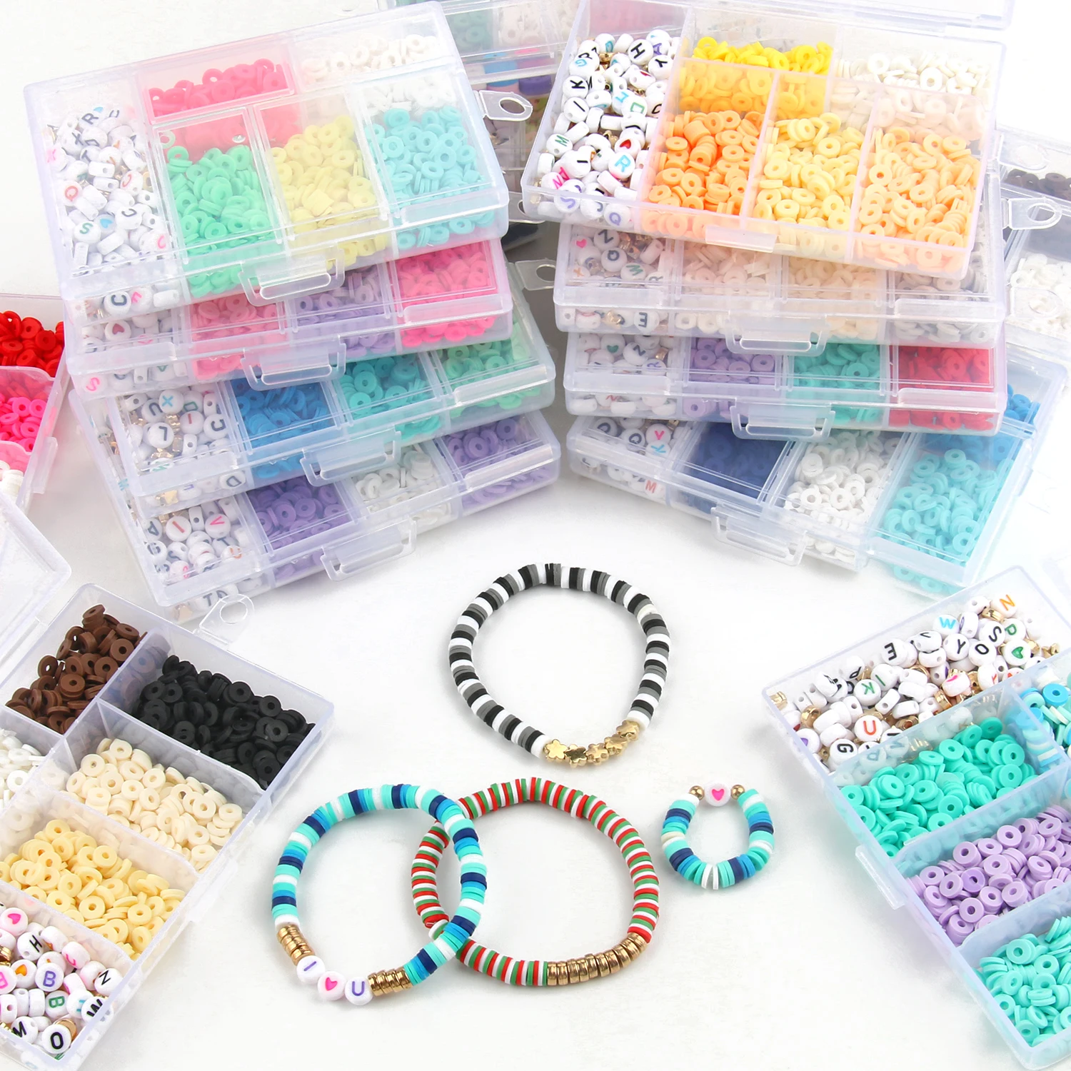 Kit de fabrication de bracelets en perles Argile 4800 pièces – 20