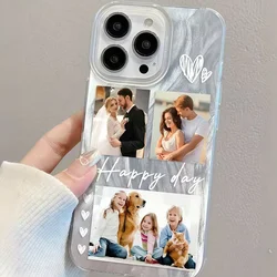 Custom Feather Yarn Transparent TPU Phone Case - Personalized DIY Photo Design - iPhone 15 (Clear)