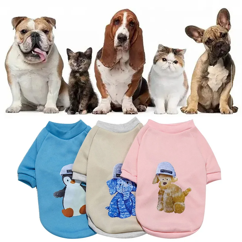 

Pet Clothes Animal Printed Two-legged Sweater Cute Dogs Coat Soft Pullover Puppy Costume for Chihuahua Dog Fashion