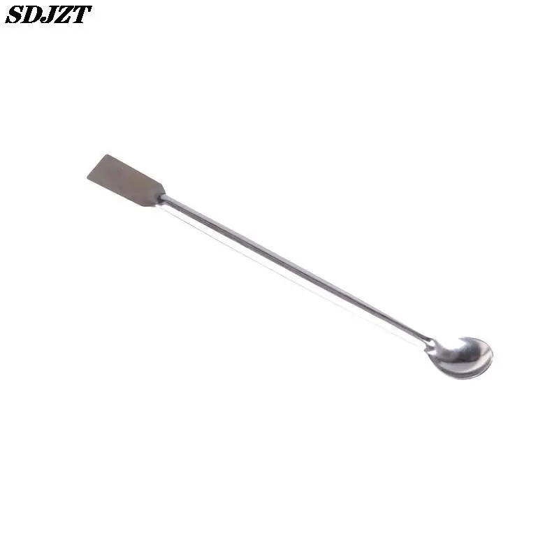 lab supplies Horn Spoon,Medicinal ladle with Spatula,Home Household Handy Tools Length 200mm Laboratory Supplies for Teaching