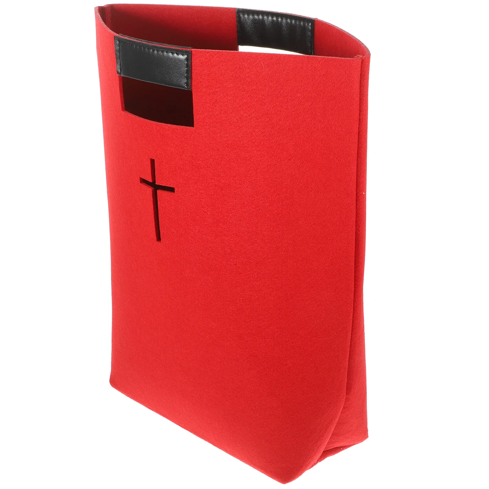 

Bible Hollowed Cross Shopping Bag Felt Bible Cover Carrying Case Christian Church Bible Tote Bag Portable Handbag Bible Study