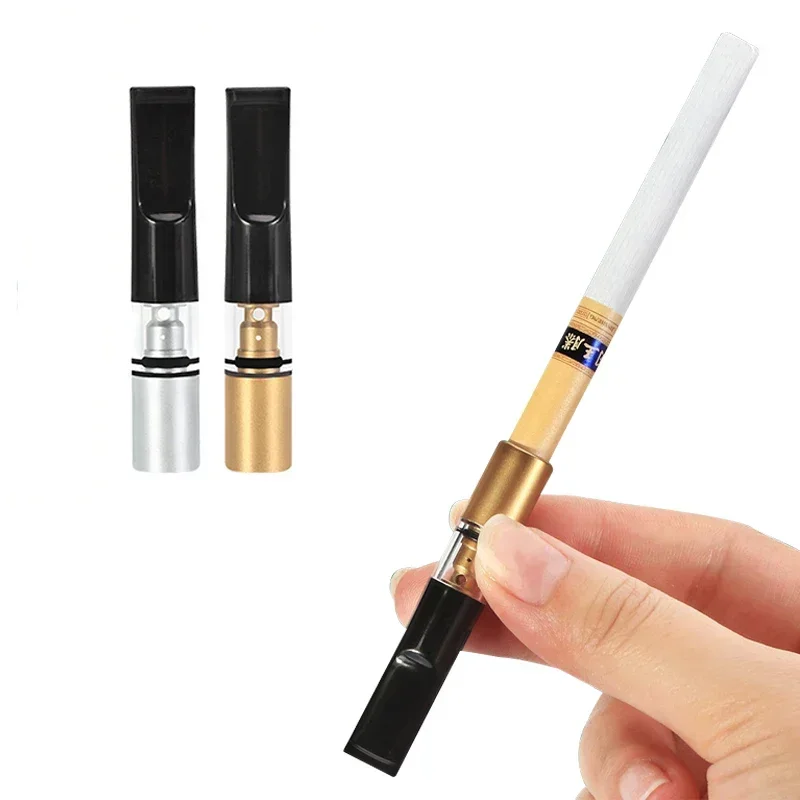 Cigarette Holder 2 Pcs/Box Filter Reduce Tar Cleanable Reusable Recycling Mouthpiece Smoking Accessories