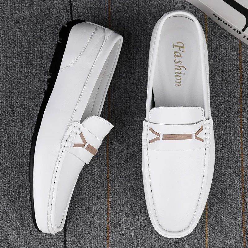 

Fashion Men's Real Leather Shoes New Office Business Shoes Soft Soled Men's Casual Shoes Anti Slip Driving Shoes Men's Loafers