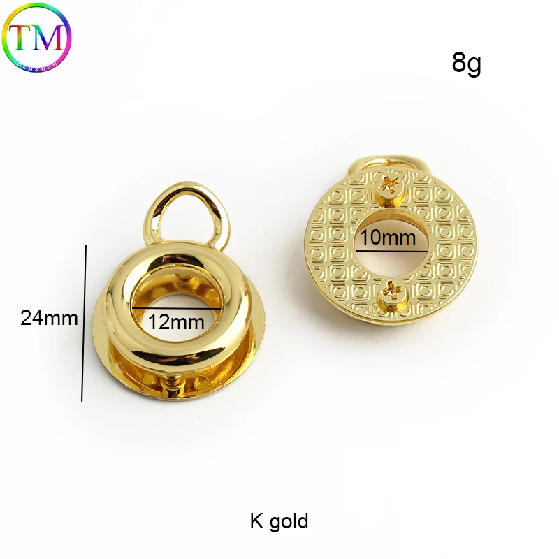 10-50-100PCS Round Shape Metal Buckles Bag Side Clip Bags For Decorative Handbag Purse Leather Handbag Shoulder Connect Buckles
