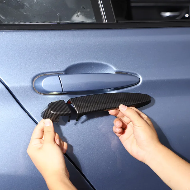 

ABS Carbon Fiber Style For BMW F30 F35 F34 E70 E71 E84 F25 F26 F20 F31Car Outer Handle Protector Cover Sticker Car Accessories