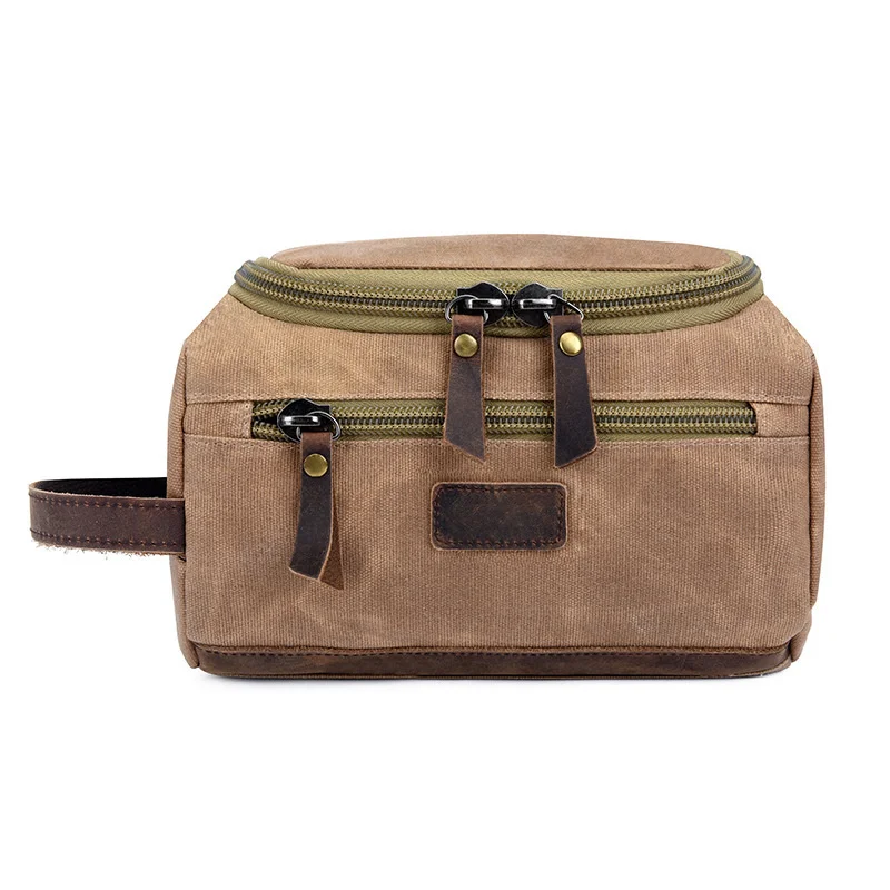 

Canvas bag new storage bag, wash bag, makeup bag large -capacity water washing bag, wrist bag BAGS