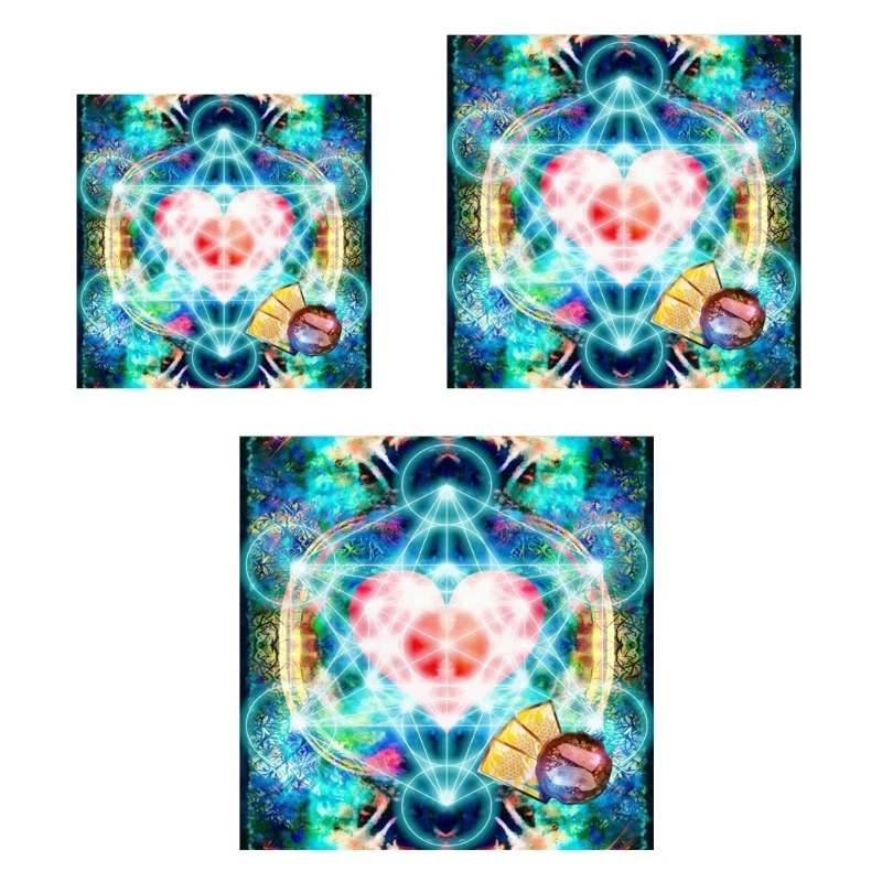 

Metatron Heart Altars Cloth Tarot Cards Tablecloth Tapestry Witchcraft Supplies
