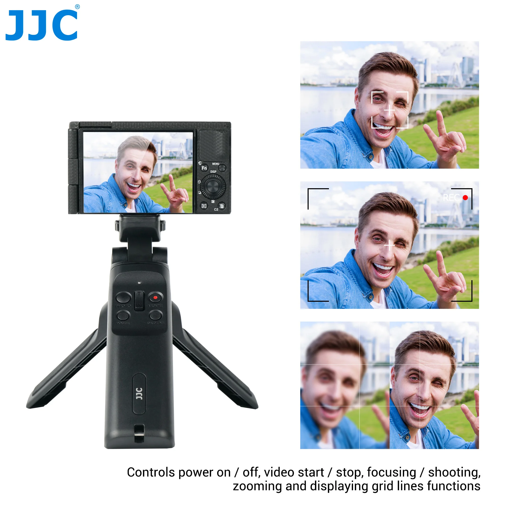 JJC GP-VPT1 Shooting Grip &Camera Remote Tripod for Sony A7
