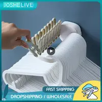 Clothes Hanger Storage Rack Hanger Stacker Wide Applications Saving Space Abs Large Capacity Clothes Hanger Shelf 1