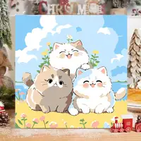 Oil Painting Package Book Cat DIY Paint By Numbers For Adults On Canvas Acrylic Paint Kit Wall Art Home Decoration Gift ﻿ 2