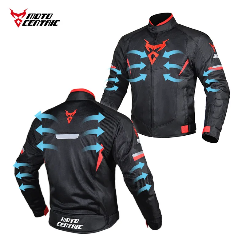 Motorcycle Jacket Protection Suit Men Summer Mesh Cycling Jersey Motocross Suit
