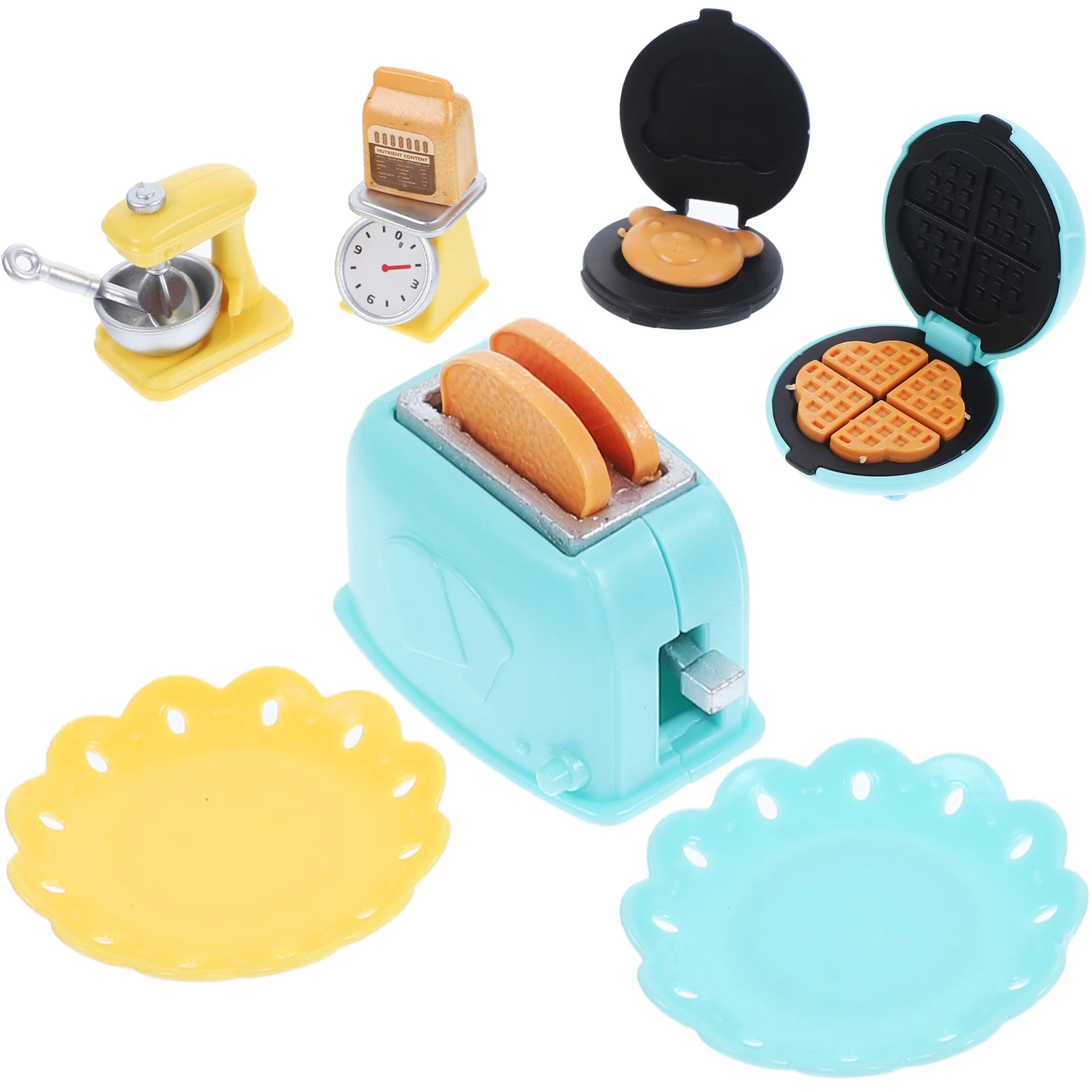 

Models Dollhouse Cooker Baking Toys Miniature Decorative Household Simulated Kitchenware Scale Micro Scene