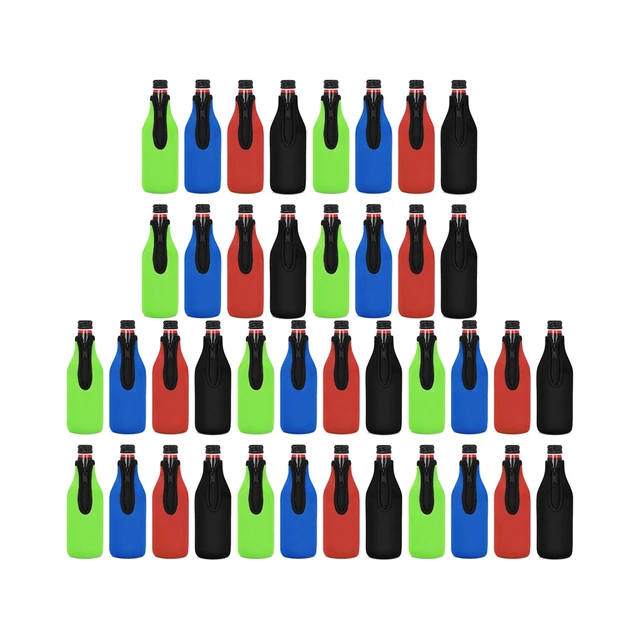 4 Pack Beer Bottle Insulator Sleeve Keep Drink Cold,Zip-Up Bottle Jackets,Beer  Bottle Cooler Sleeves,Neoprene Cover - AliExpress