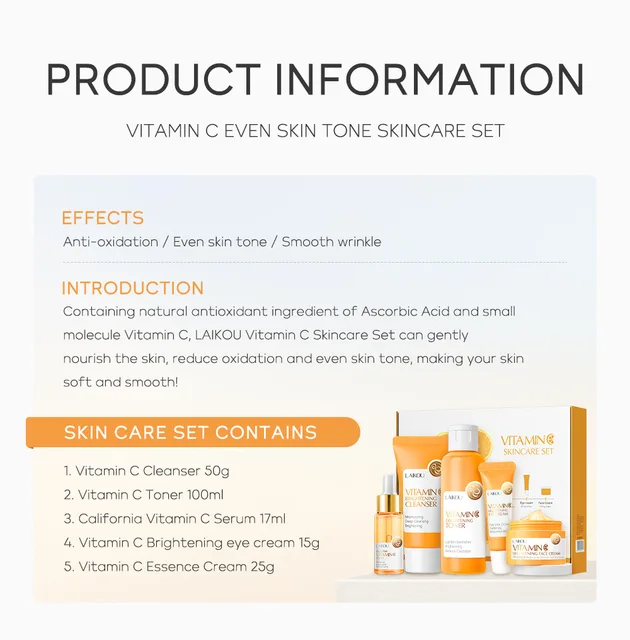 Vitamin C Skincare Moisturize Antiage