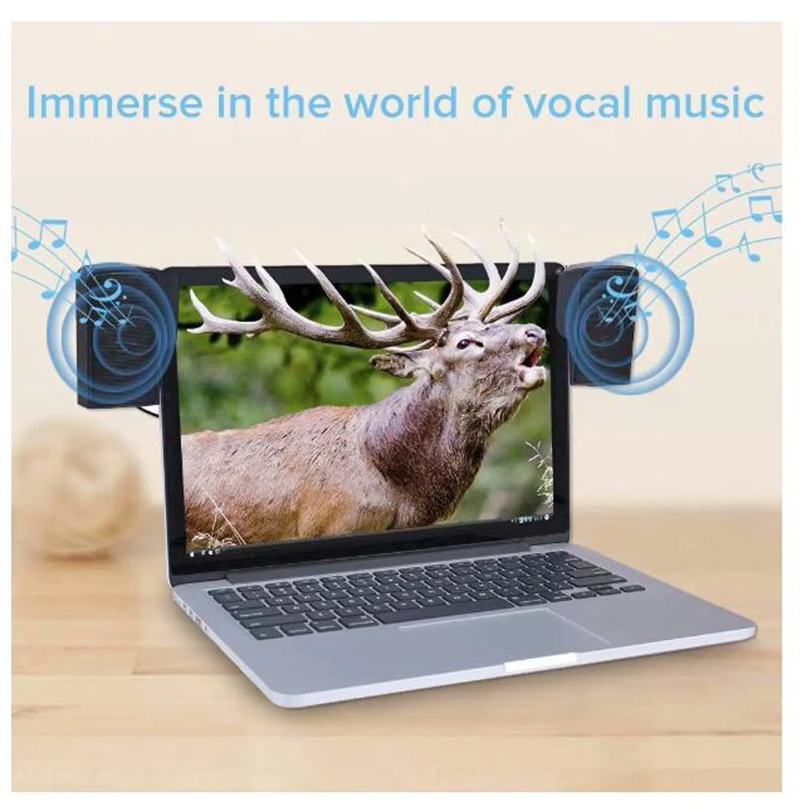 Portable speaker audio speakers Laptop Speakers Clip On External Usb Powered Wired Stereo Multimedia Sound With Microphone
