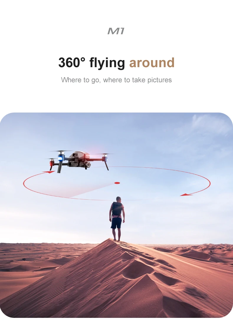 M1 Pro 2 Drone Professional 4k 6k HD Mechanical 2-Axis Gimbal Camera 5G WIFI GPS System Supports TF Card Drones Distance 1.6km hand control helicopter