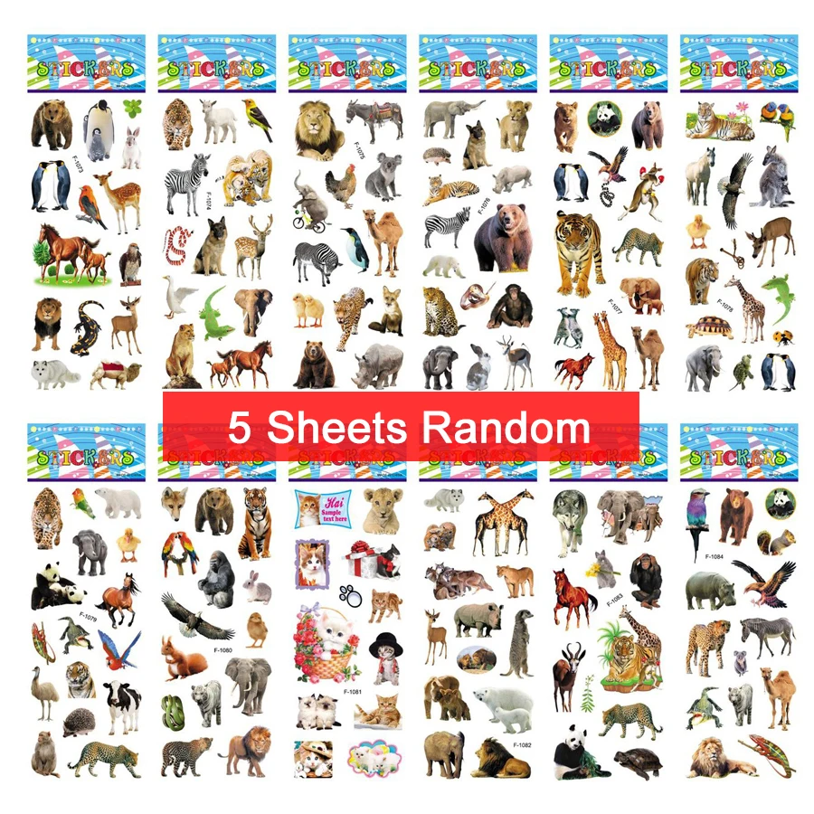 5 ZS Animal Stickers