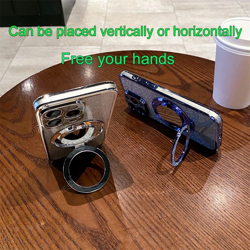 Étui En Silicone Pailleté Avec Support Miroir De Maquillage Pour Moto G84 5G (JMCX Rose