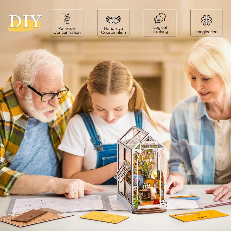 Robotime Magic House | Houten booknook bouwset | – Nederland
