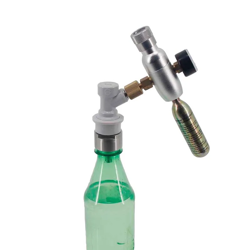 Kit de carbonatação de cerveja e água com gás, tampa de carbonatação com trava esférica com 5/16 "farpada, dióxido de carbono, adequado para garrafas de pet de refrigerante